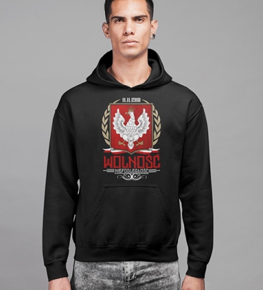 Bluza z kapturem  WOLNOŚĆ